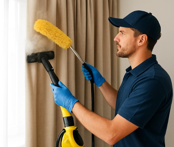 Trusted drapes cleaning technician Matty Curtain Cleaning broadway-nsw QLD