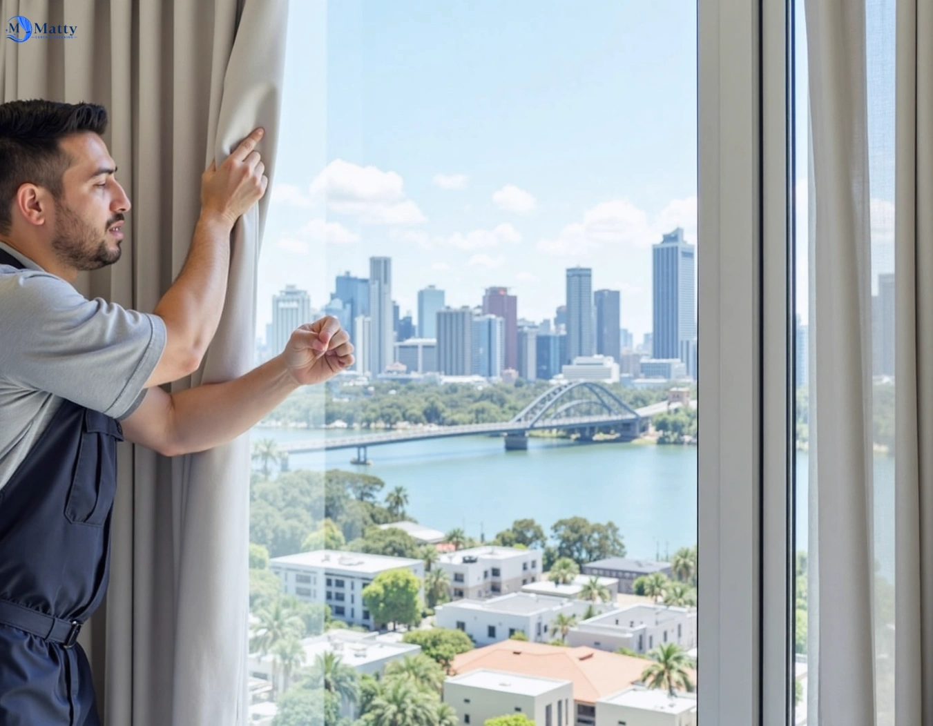 Professional curtain steam cleaning service broadway-nsw QLD by Matty Curtain Cleaning